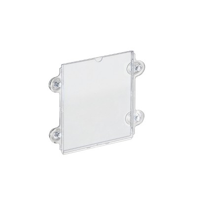 Clear Acrylic Window/Door Sign Holder Frame with Suction Cups, 8.5''W x 11''H