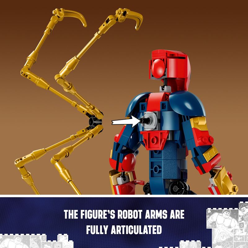 LEGO Marvel Iron Spider-Man Construction Figure Marvel Toy 76298, 5 of 8