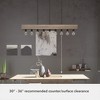 Hunter 4" Donelson Ceiling Light Rustic Iron Finish - 9-Light Linear Chandelier for Modern Industrial Spaces - 4 of 4