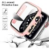 Worryfree Gadgets Bumper Case with Screen Protector for Apple Watch 38mm, White/Silver - 3 of 4