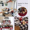 Wikineon Plaid Table Runner for Christmas Decorations 2Packs 13x108Inch Buffalo Plaid Table Runners for Halloween Holiday Decor Xmas Checked - 4 of 4
