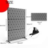 Outdoor Metal Privacy Screen, 72" H x 47" W Outdoor Privacy Screens and 3-Panels, Decorative Fence Panel for Decorative Garden,Patio, Backyard,Balcony - 2 of 4