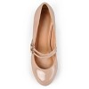 Journee Collection Womens Wendy-09-1 Round Toe High Block Heel Pumps - 4 of 4