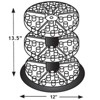 Azar Displays Three Tier Revolving Display 13.5"H x 11"Dia. - round slot 1"dia - 3 of 4