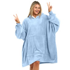 ADR Adult Wearable Blanket, Sweater Hoodie, Blanket with Sleeves for Men & Women Oversized Sweatshirt - 1 of 3