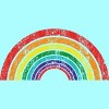 Adult Design By Humans Retro Rainbow Pride Parade By MusicoIlustre Racerback Tank Top - 2 of 2