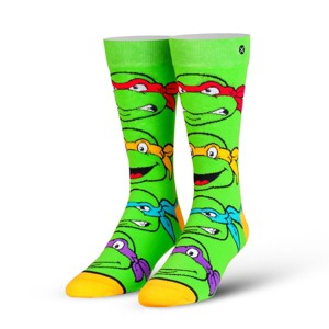 Odd Sox, Nickelodeon TMNT Teenage Mutant Ninja Turtles, 90's Cartoon, Fun Socks - 1 of 4