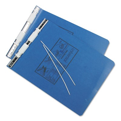 UNIVERSAL Pressboard Hanging Data Binder 9-1/2 x 11 Unburst Sheets Blue 15432