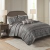 ChicFurnit Bedding Set Luxurious Quilted Comforter Set with Decorative Pillows for Modern Bedroom, Multicolored, 15.35"*17.72"*10.63" - 2 of 4