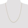 Black Bow Jewelry 1.1mm 14k Yellow Gold Solid Flat Cable Chain Necklace - 2 of 4