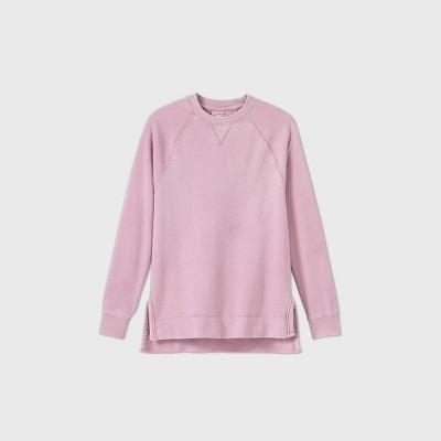 fleece tunic sweatshirt