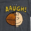 Men's - Peanuts - C Brown Half Football Head Short Sleeve Graphic T-Shirt - 2 of 4