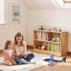 VEVOR Montessori Bookshelf,35.4in Width Toy Storage Organizer, 2-Tier Kids Display Storage Cabinet,Daycare Furniture,Kids Bookshelf for Nursery,Brown - 2 of 4