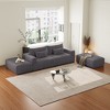GDFStudio Gustave Modular 102" W Corduroy Upholstered Chaise Lounge/Sectional Sofa with Ottoman - 2 of 4
