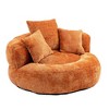 CENGHU Lazy Sofa Comfort Chenille Lounger Bean Bag Chair Couch With 3 Pillows for Adults and Kids Sofa Chair for Living room Bedroom - 2 of 4