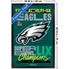 Trends International NFL Philadelphia Eagles - Super Bowl LIX Team Logo Framed Wall Poster Prints - 3 of 4