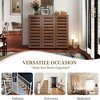 QingMoon 5-Tier Shoe Cabinet, Wooden Shoe Storage Rack, with Adjustable Shelves and 3 Doors for Entryway and Hallway - 4 of 4