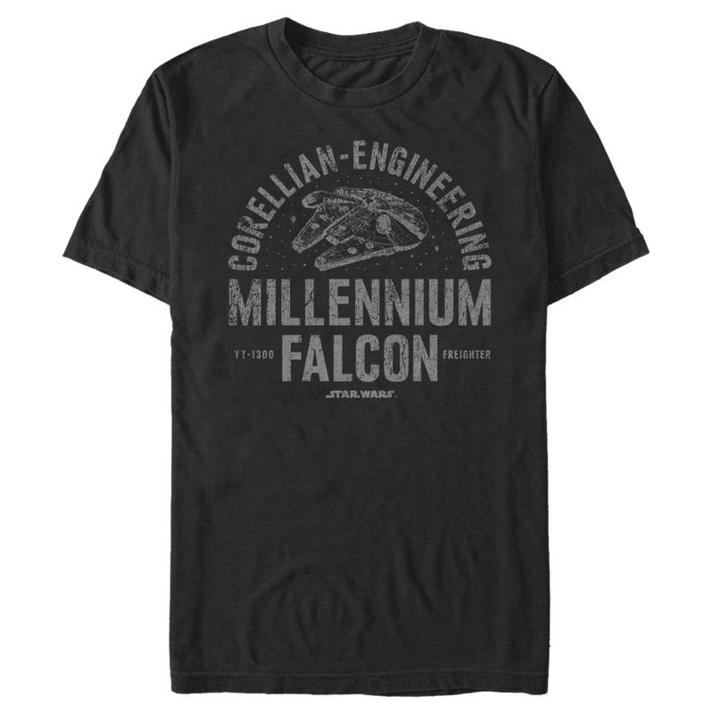 Men's Star Wars Millennium Falcon Corellian Engineering T-Shirt, 1 of 5