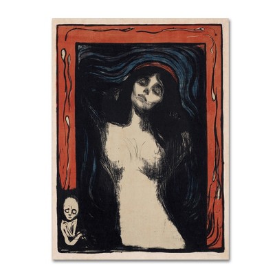 Trademark Fine Art - Edvard Munch 'Madonna 2' Canvas Art - 18x24