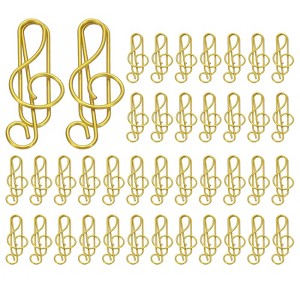 Unique Bargains Metal Funny Bookmarks Planner Cute Paper Clips Clamp 1.54 x 0.51 Inches 100 Pcs - 1 of 4