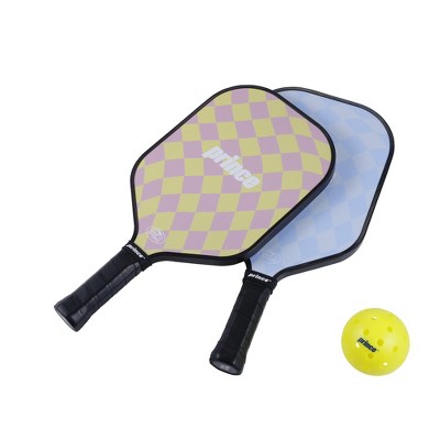 Prince Bandit 6-Piece Fiberglass Pickleball Set - 2 Paddles & 4 Performance Pickleballs