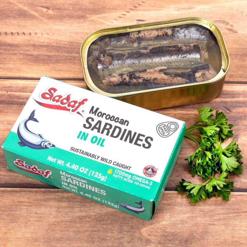 Sadaf Moroccan Sardines in Oil - 4.4oz, 3 of 4