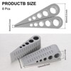 Unique Bargains Rubber Wedge Non-Slip Door Stops with Self-Adhesive Holder 8 Sets - 2 of 4