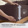 LuxClub 4-7 PC Silky Soft Cooling Deep Pocket Performance Sheet Set - 4 of 4