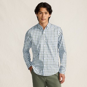 Lands' End Men's Long Sleeve Tailored Fit Travel Kit Shirt - 1 of 4