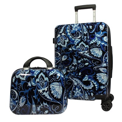 TAG Blue Carry On Luggage Suitcase Mini Small 20" x 13 1/2 x