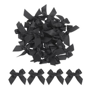 Unique Bargains Sewing Craft DIY Gift Packaging Accessories Satin Mini Ribbon Bows 150 Pcs - 1 of 4