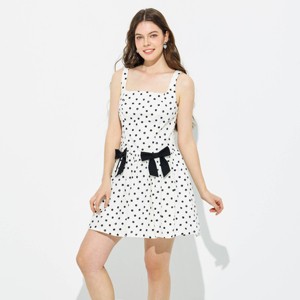 o-ring plunging neckline black mini dress Embellished Plunge Neck Mini Dress in Black - 4