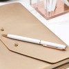 Paper Junkie 8-Pack Elegance White & Rose Gold Pens Ballpoint Pens Set with Rhinestone Top for Gifts - 2 of 4