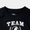 Girls' Adaptive Halloween Pullover Sweatshirt - Cat & Jack™ Black - 3 of 4