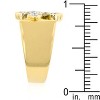 Slickblue Elegant Two-Tone Cross Ring with 18k Gold Finish - Perfect Fashion and Religious Occasions, Size 5-10 - 4 of 4
