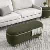 Modern Upholstered Storage Ottoman Bench with Soft Sponge Padding and Hidden Compartment for Living Room or Bedroom -3irtyhousy - 3 of 4
