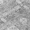 Gray Silver And Charcoal Oriental Washable Indoor Outdoor Area Rug - 4 of 4