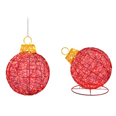 Season's Designs Christmas Red Ornament Set W/ 760 Led Lights