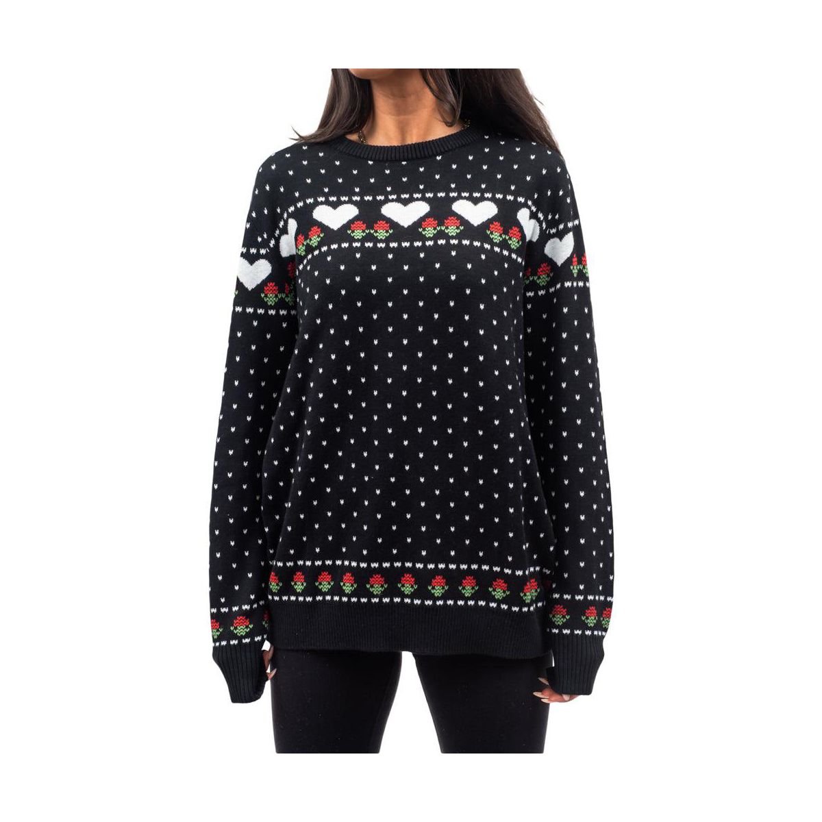 Costume Agent Adult Ellen Griswold Christmas Vacation Movie Ugly Christmas Sweater - Black - thumbnail 3