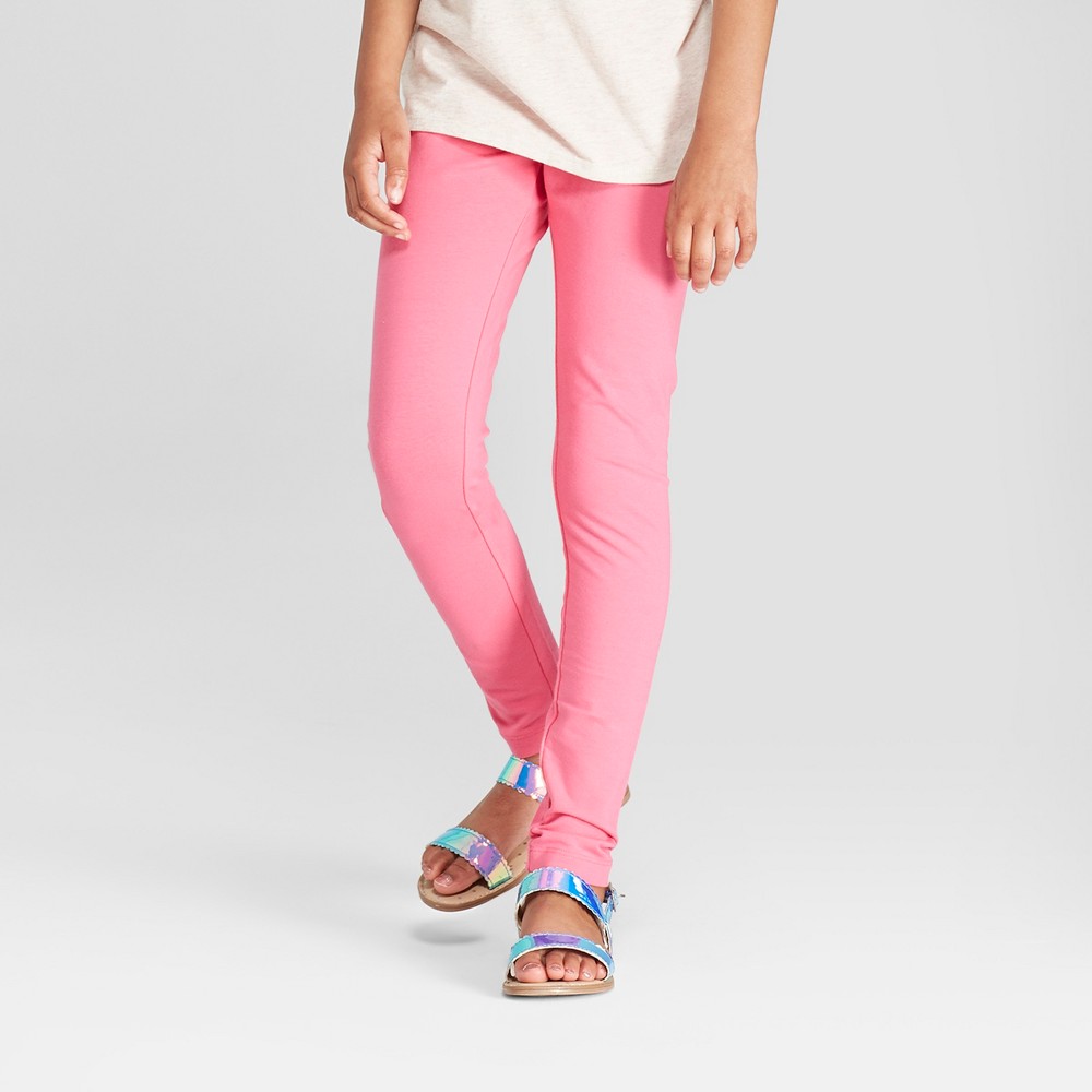 Girls' Leggings Pants - Cat & Jack™ Pink XS