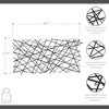 Cheung's Polaris Rectangle Linear Metal Abstract Wall Art - Black 6089BK - 2 of 4