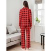 INSPIRE CHIC Men's Sleepwear Long Sleeve Button Down Plaid Family Pajamas Set - 3 of 4