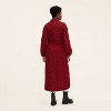 Women's Buffalo Check Long Sleeve Utility Midi Shirt Dress - Woolrich x Target Red/Black - 3 of 4