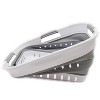 SAMMART 19L (5 gallon) Collapsible Laundry Basket with Holes (White/Grey) - 4 of 4