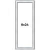 PosterPalooza | Panoramic Classic Silver Picture Frame - UV Acrylic, Foam Board Backing, Hanging Hardware - 2 of 4