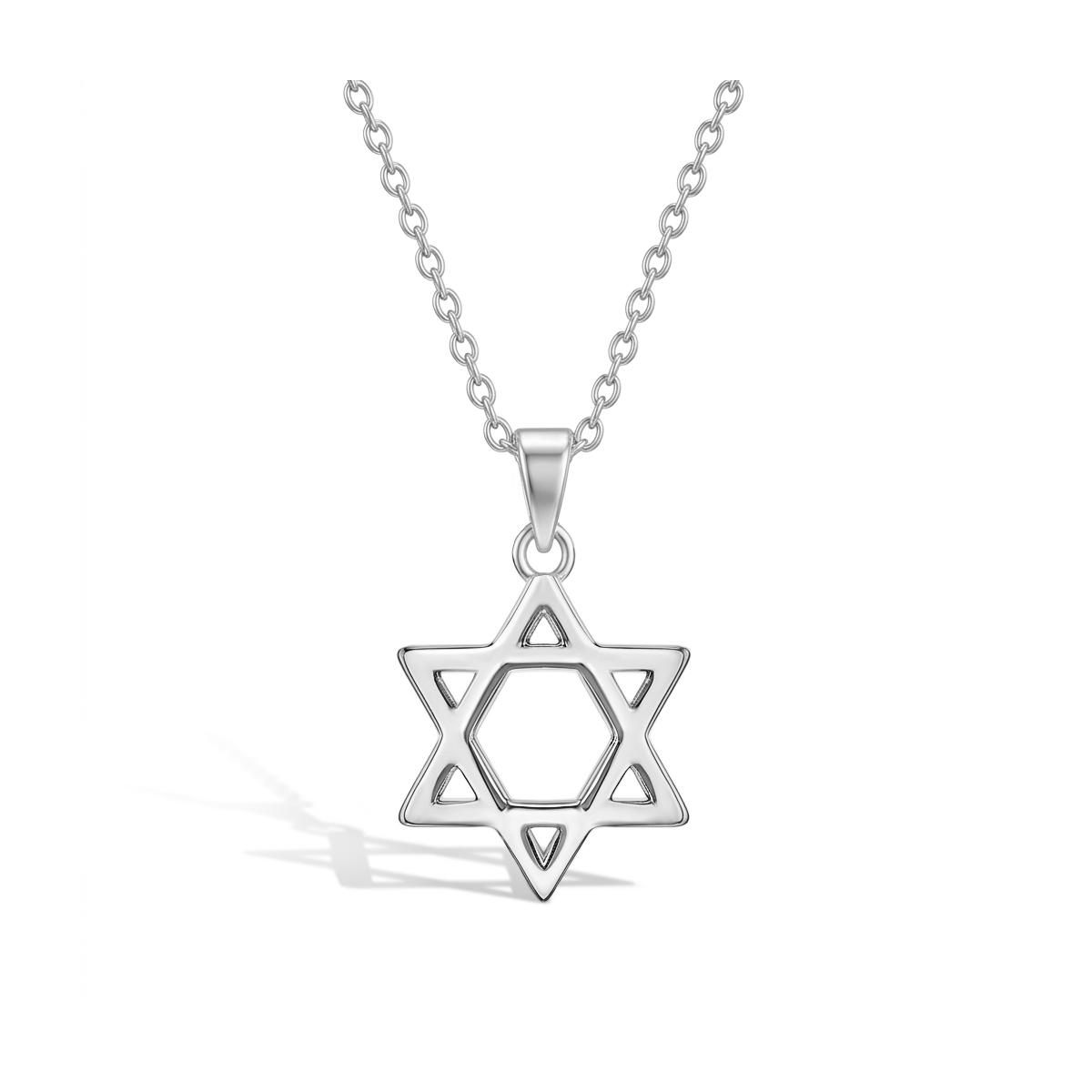 Girls' Star of David Sterling Silver Necklace - In Season Jewelry