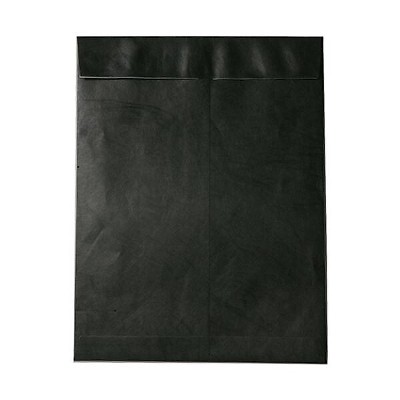 JAM Paper 10 x 13 Tyvek Tear-Proof Open End Catalog Envelopes Black V021376