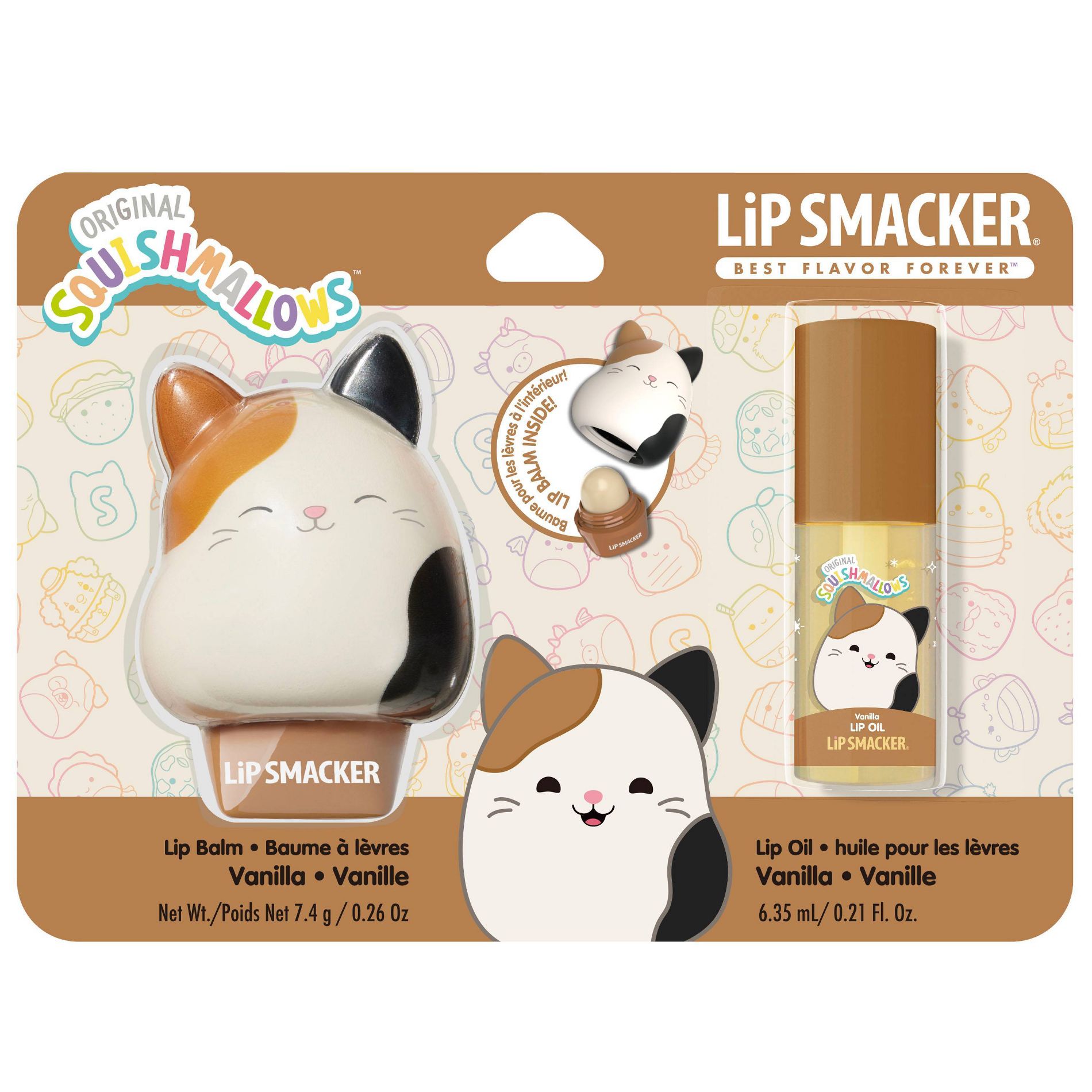 Lip Smacker Squishmallows Cam Lip Balm & Vanilla Lip Oil Duo - 2ct