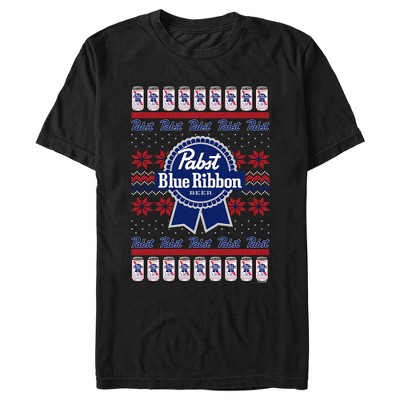 Men's Pabst Christmas Logo T-shirt : Target