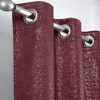 2pc Dainty Home Artistic 100% Blackout Grommet Curtain Panel Pair with 3D Lurex Texture - 2 of 4